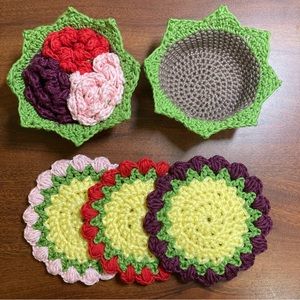 Tri-colored Roses Coasters 🥀